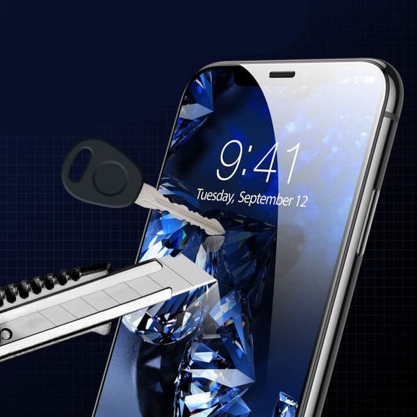 HOFI FULL PRO+ KARKAISTU LASISUOJA IPHONE 12/12 PRO MUSTA
