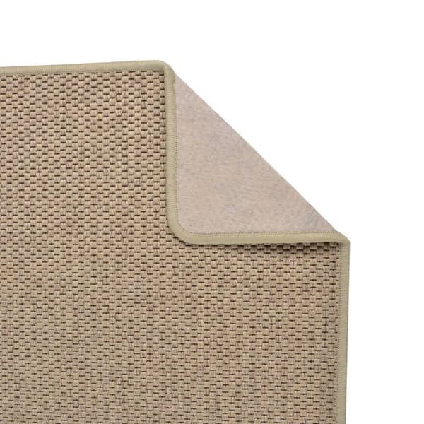 vidaXL tæppe, sisal look, sand, 50x150 cm