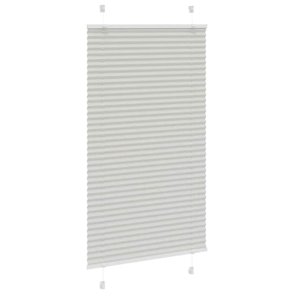 vidaXL Plisserad rullgardin ljusgrå 80x150 cm Tygbredd 79,4 cm