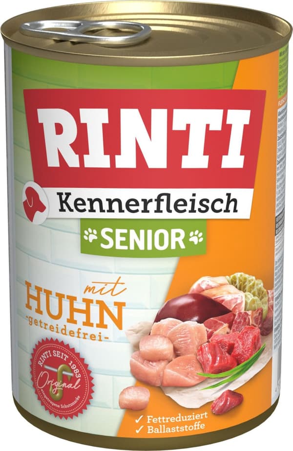 Rinti | Senior | Vådfoder til hunde 400 g - Senior | Kylling 400 g
