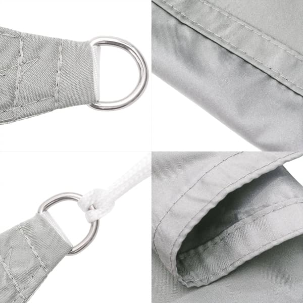 vidaXL Skuggsegel ljusgrått 3,5x2,5 m 100 % polyester