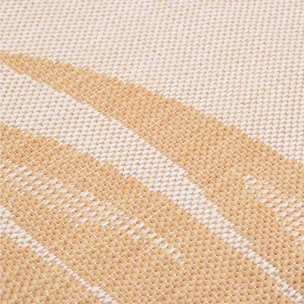 vidaXL Plattvävd utomhusmatta 200x280 cm lövmönster