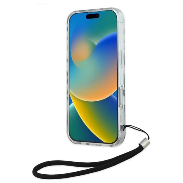Karl Lagerfeld IML Zebramønster & Snor - iPhone 16 cover (sort)