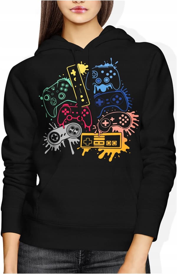 DAME SWEATSHIRT GAMER GAVE TIL GAMERE GADGETS TILBEHØR NØRD GAMING L