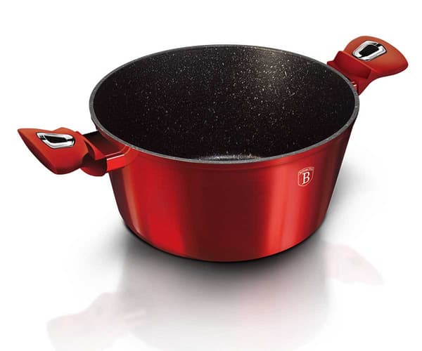GRANITPOTTE 28cm BERLINGER HAUS RØD METALLIC LINE BH-1258