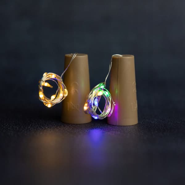 LED-FLASKEHÆTTE DEKORATIVE LAMPER Flaskelys Ferier
