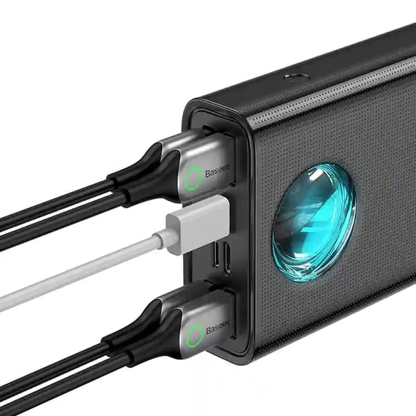 Baseus Amblight Powerbank 30000mAh, 4xUSB, USB-C, 65W (Sort)