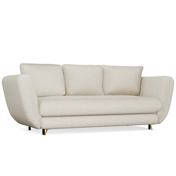 SARIS 3-SITS SOFFA MED SOFUNKTION BEIGE GYLLENE BEN FÖR VARDAGSRUM FÖR VARDAGSRUM