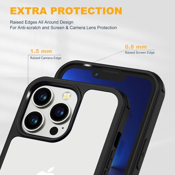ETUI TIL APPLE IPHONE 14 PRO MAX PLASTIK TRANSPARENT BUMPER A2894