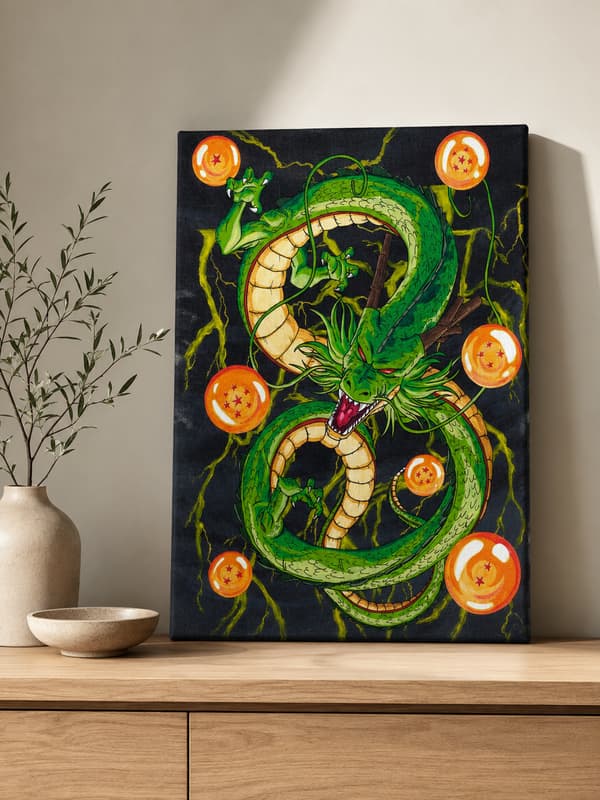 Maleri efter tal Billeder til maleri Dragon Ball Shenron 40x50 cm