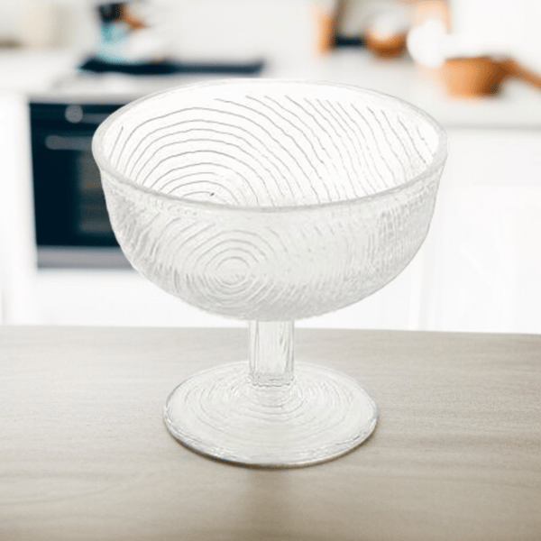 300 ml glaskopp för glass, efterrätt, salladsskål för efterrätter, glaskristall