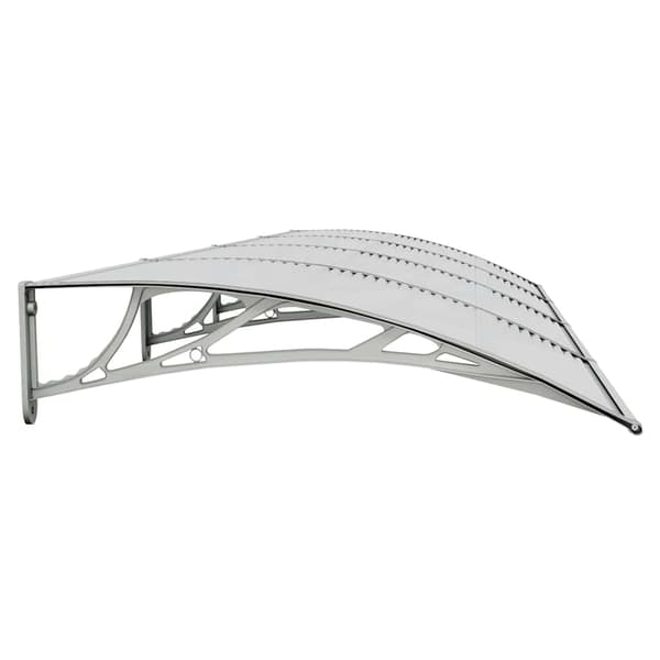 vidaXL Ovikoski, harmaa, 350x100 cm, polykarbonaatti