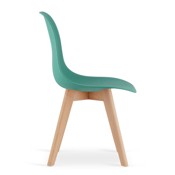 KITO stol grøn / naturlige ben x 2