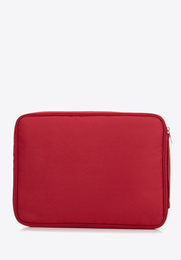 Wittchen Dam 15-tums Laptopfodral, Quiltad Front, Körsbärsröd Polyester
