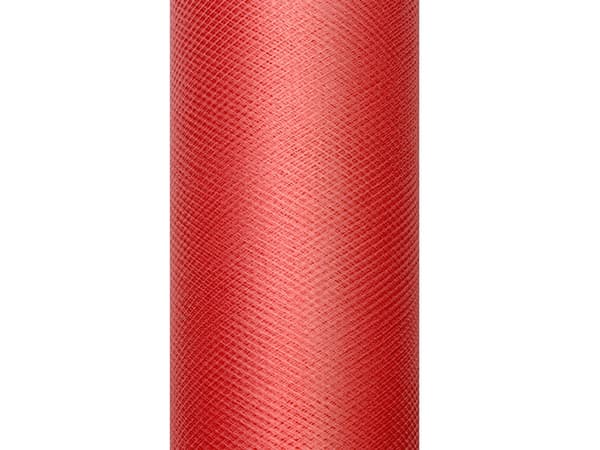 Sileä punainen tylli 30cm x 9m 1 kpl.