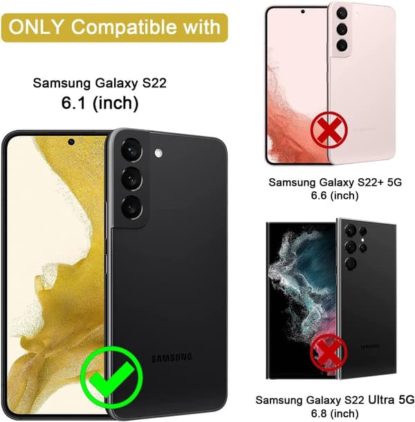 ETUI TIL SAMSUNG GALAXY S22 BLÅ MED STATIV