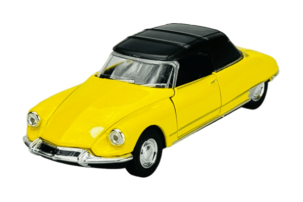 Welly VANHA timer citroen DS 19 avoauto keltainen katolla 1:34 42398