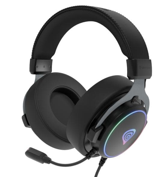 GENESIS Neon 764 RGB Kablede Hovedtelefoner Sort