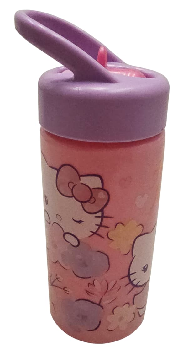 HELLO KITTY 410 ml plastikbeholder med tud Børneflaske