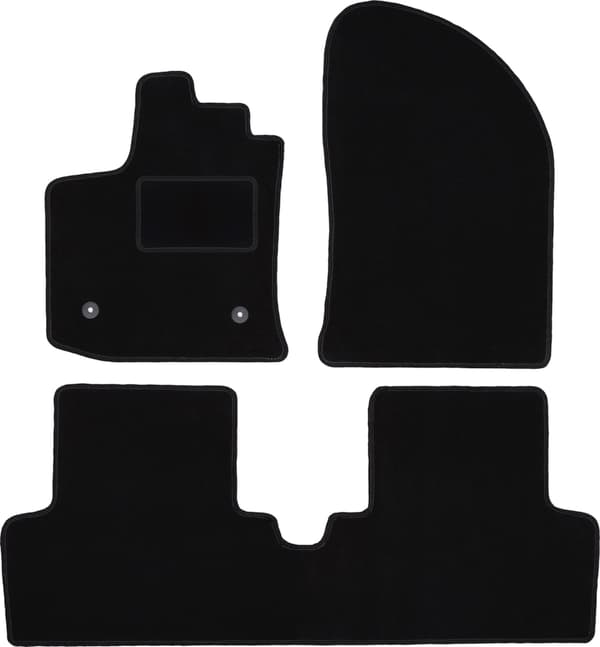 Velour gulvmåtter sæt til: Dacia Lodgy minivan (2012-)