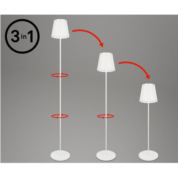 LED Gulvlampe Trådløs IP44 Med Lysdæmper - Til Hjem og Have