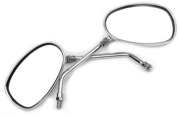 Moose XT50Q motorcykelspeglar M10 kromspegel chopper set