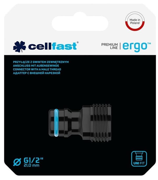 ERGO™ G1/2" CellFast udvendig gevindtilslutning