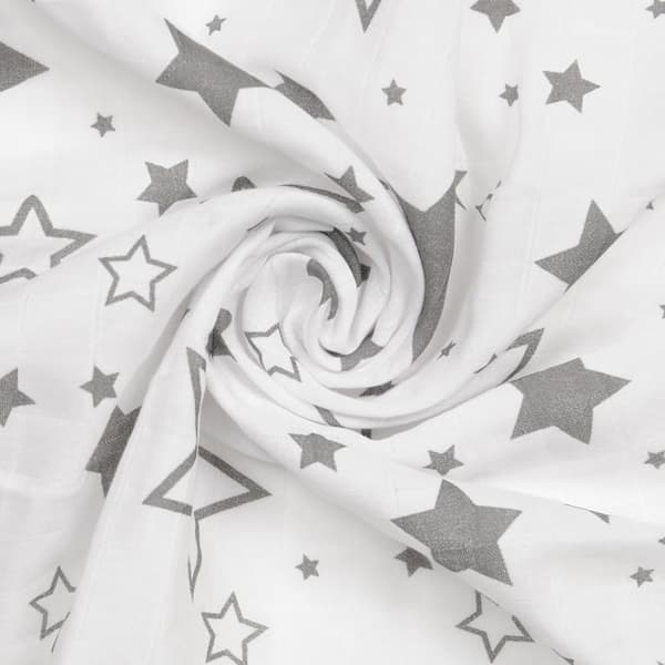 BabyBoom muslinblöja 3-pack 70x80 stjerner