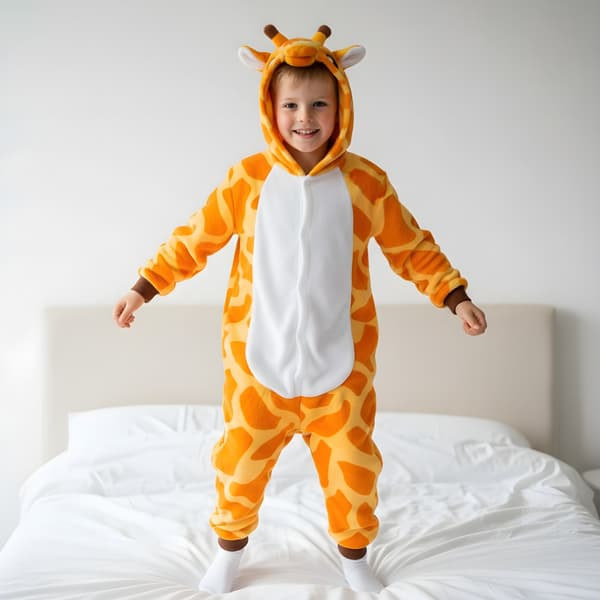Kigurumi-pyjamas med giraf 135-145 cm