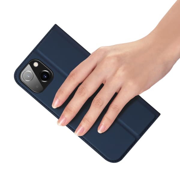Dux Ducis Skin Pro iPhone 15 Plus Flipfodral med Plånbok - Blå