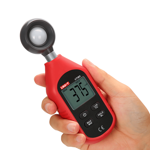 Uni-T UT383 luxmeter för mätning av ljusintensitet