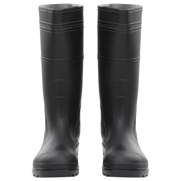 vidaXL gummistøvler, sorte, størrelse 45, PVC