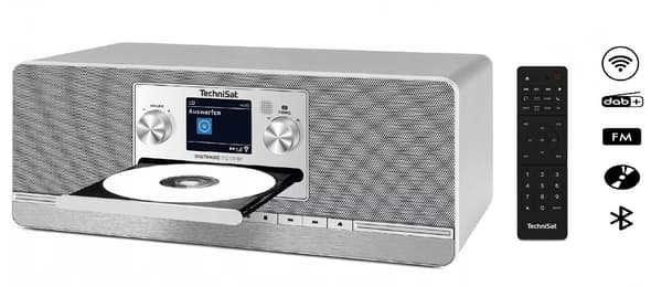 Radio TechniSat INTERNET CD DAB+ FM BT USB 2×5 W DIGITRADIO 372 silver