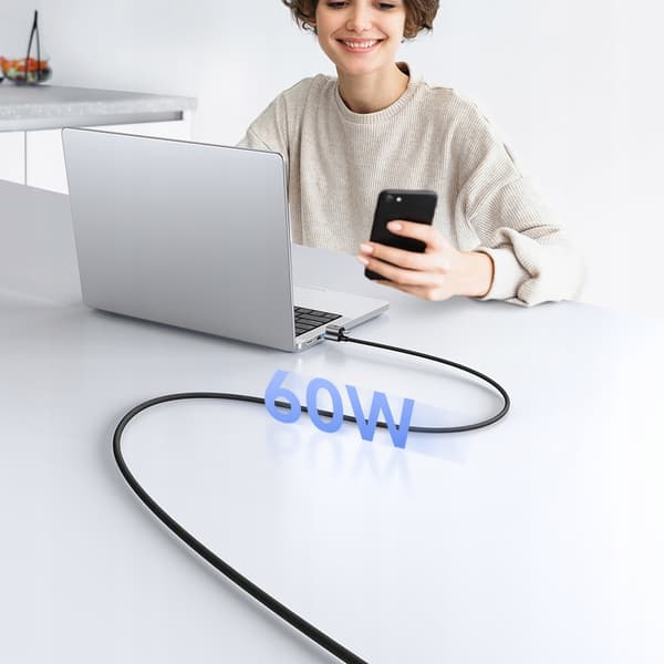 MCDODO USB-C-KABEL USB 4-I-1 SNABBLADDNING FÖR IPHONE 14 MACBOOK 60W 1M