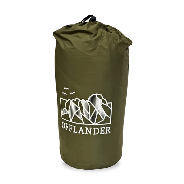 OFFLANDER vandtæt campingtæppe grøn 200 x 140