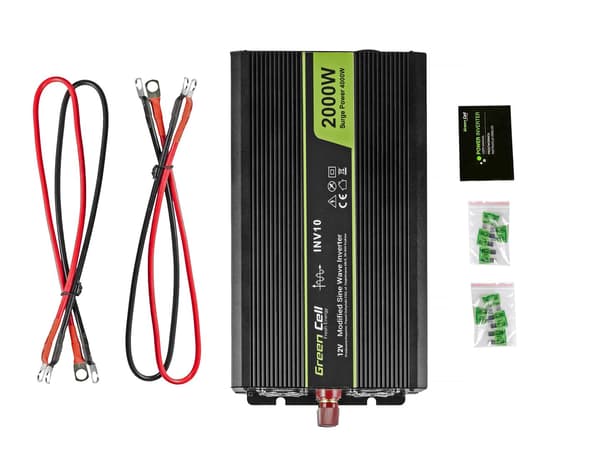 Green Cell INV10 Autoinvertteri 12V-230V 2000W/4000W