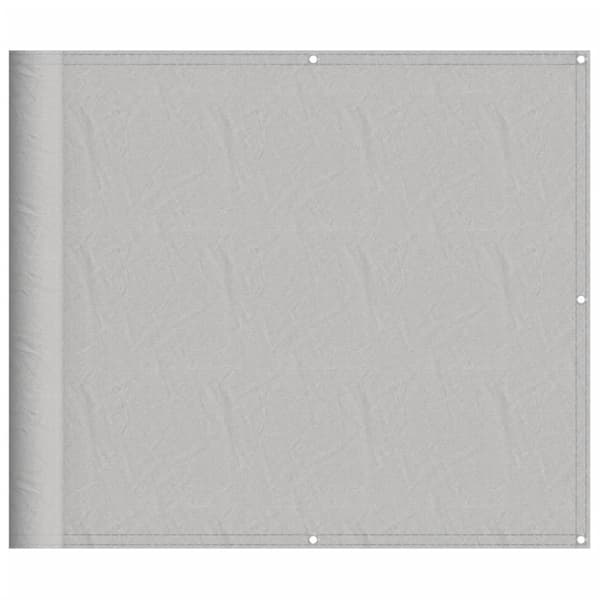 vidaXL balkonskærm lysegrå 90x500 cm 100% Oxford polyester