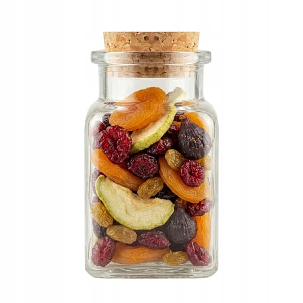 5 x 150 ml glas med korkpropper til krydderier, gavelys, bryllupsdesign