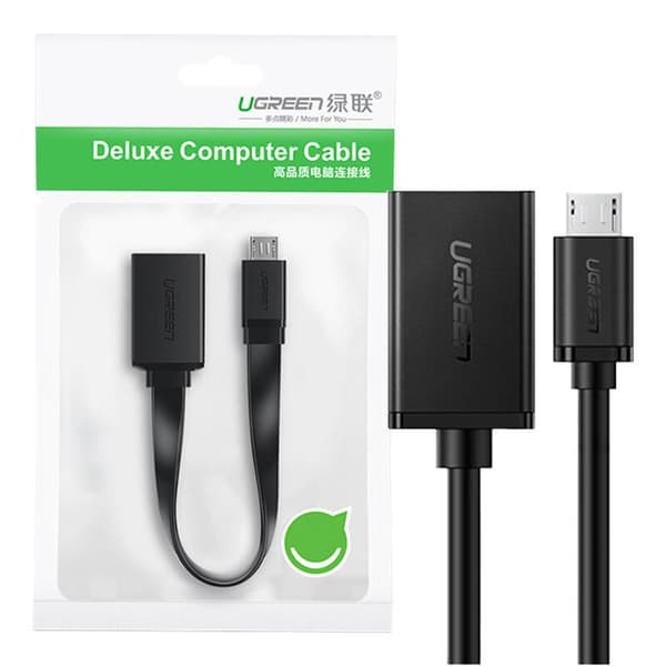 UGREEN US133 Micro USB OTG-adapter (sort)