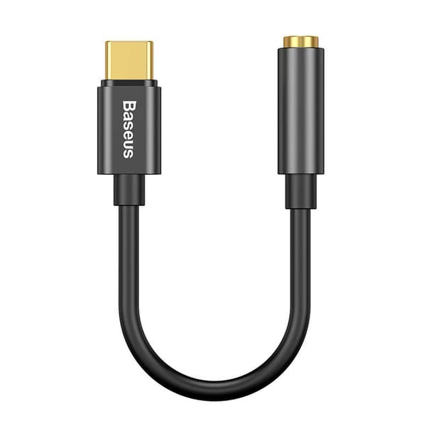 Baseus L54 USB-C ljudadapter + 3,5 mm minijack (svart)