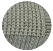 Scotty bomuldstæppe 150x125 lysegrå vanilje