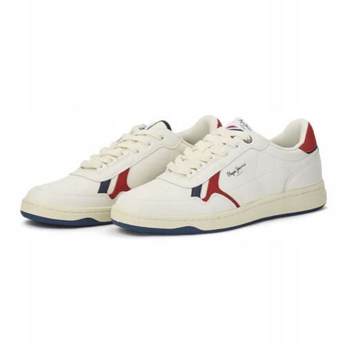 PEPE JEANS HVIDE HERRESNEAKERS I LÆDER 45 AWE
