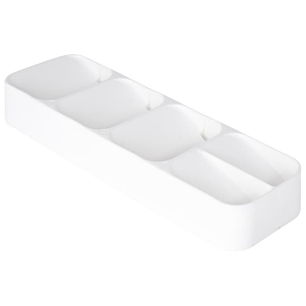 Bestikindlæg til skuffe hvid 39x11,5 cm