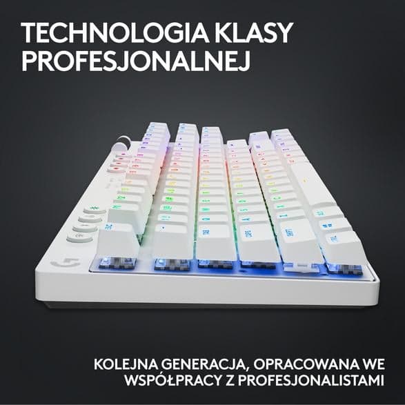 Logitech G Pro X TKL Trådløs Hvid (920-012148)