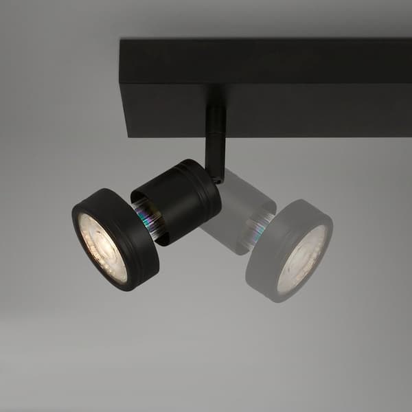 LED-takspotlightlampa svart 15W vardagsrum sovrum hall
