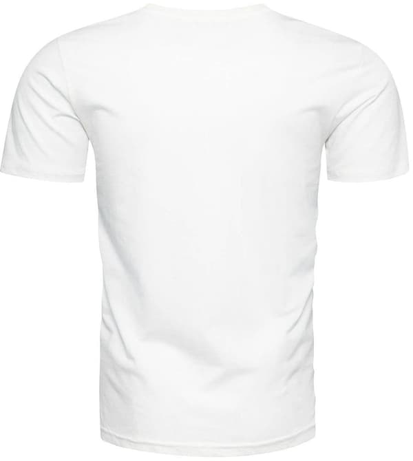 Herr-T-shirt vit och grafitgrön Recea M