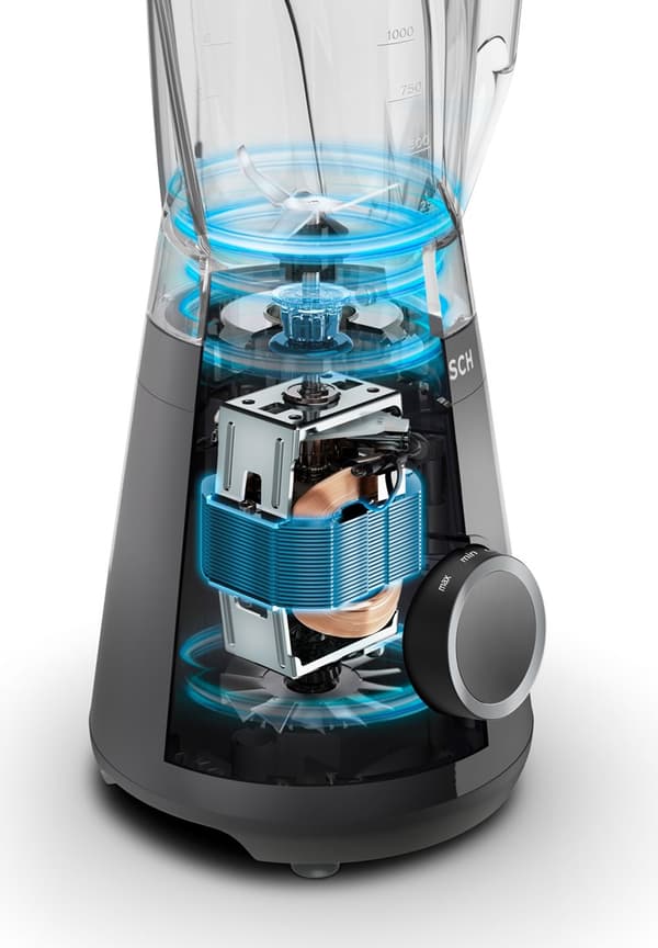 Bosch MMB 6141B 1200 W blender med kande, sort, 1,5 L
