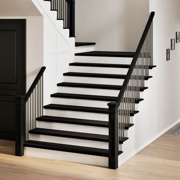vidaXL trappetrin, 4 stk. brun 120x25x2 cm massivt egetræ