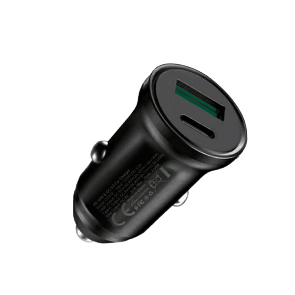 Billaddare 30 W USB + USB-C med PowerDelivery och QuickCharge