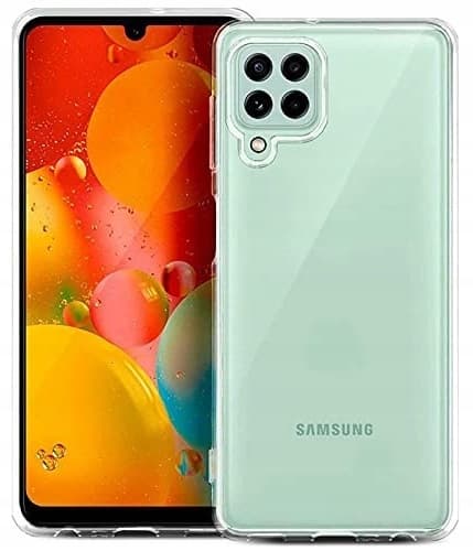 TRANSPARENT ETUI TIL SAMSUNG GALAXY A22 + 2x GLAS + 2x KAMERAGLAS